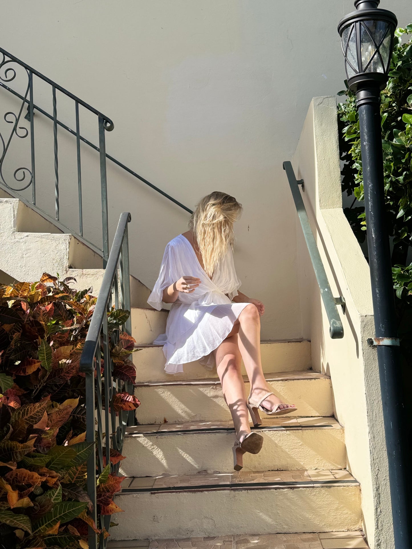 White Silk Dress